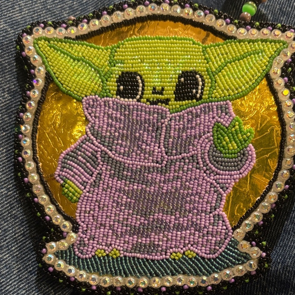 Star Wars Glittery Alien Bag with Green and Black Accents